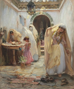 Frederick A Bridgman  Women at the Fountain